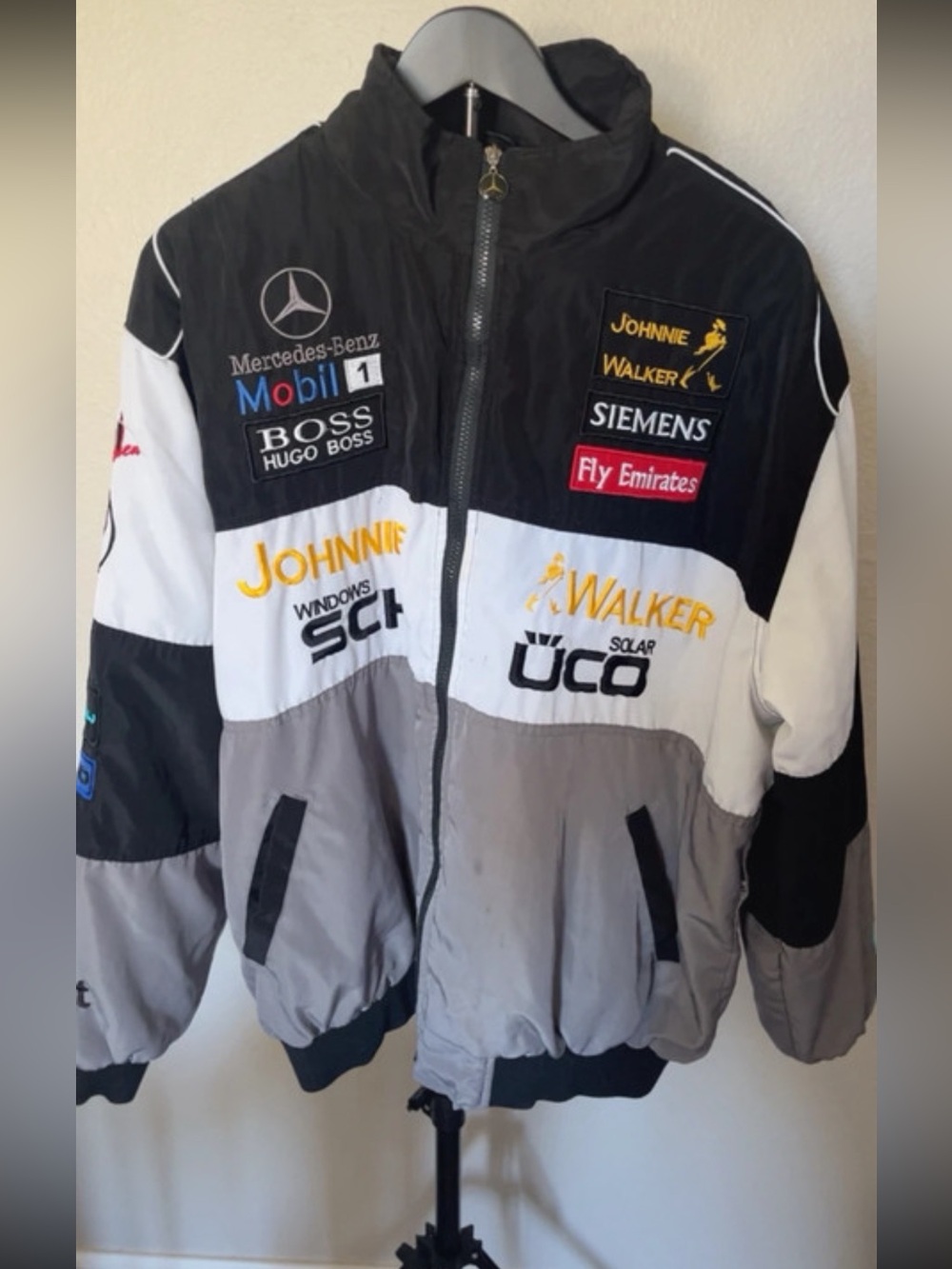 Vintage Mercedes-Benz Mobil 1 Johnnie Walker Racing Jacket